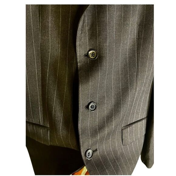Ralph Lauren Suit- Black Pin Stripe - Picture 8 of 10